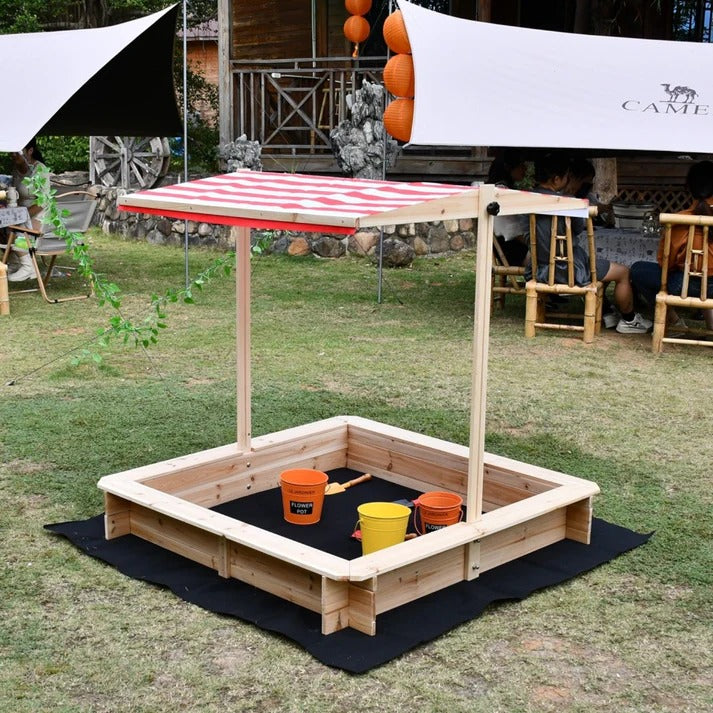 Dečiji pesčanik KINDER HOME sa podesivim krovom sa UV zaštitom