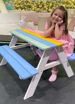 Baštenska garnitura KINDER HOME, Dečiji piknik sto sa klupama