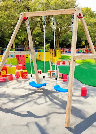 Dečija drvena ljuljaška KINDER HOME za baštu, dupla
