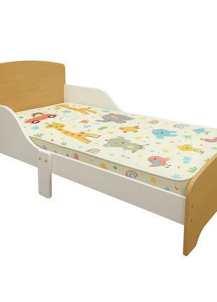 Dečiji drveni krevet sa zaštitom i ramom za dušek 140/70 cm – KINDER HOME