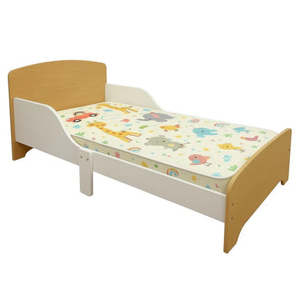 Dječji drveni krevet sa zaštitom i ramom za dušek 140x70 cm – KINDER HOME