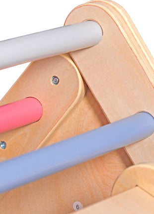 Pikler trougao KINDER HOME 2 u 1 Drvena penjalica i tobogan