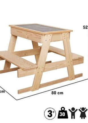 Dečiji piknik sto sa tablom i kutijom za odlaganje KINDER HOME